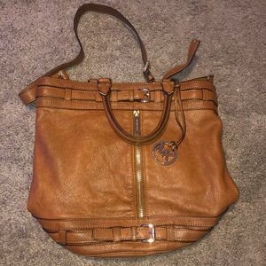 Michael Kors Brown Leather Purse with Strap